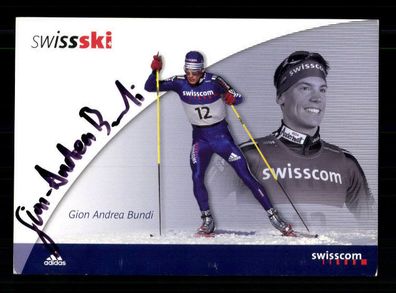Gion Andrea Bundi Autogrammkarte Original Signiert Ski Langlauf+ A 220372