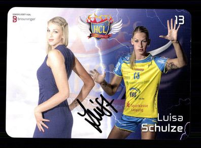 Luisa Schulze Autogrammkarte HC Leipzig 2015-16 Original Sign Handball + A165513