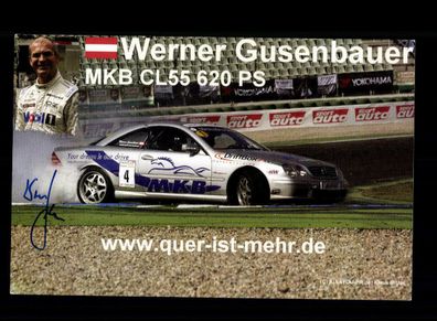 Werner Gusenbauer Autogrammkarte Original Signiert Motorsport+ A 220581