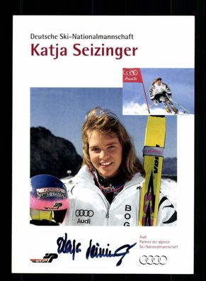 Katja Seizinger Autogrammkarte Originial Signiert Skialpine + A 220289