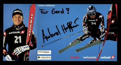 Ambrosi Hoffmann Autogrammkarte Originial Signiert Skialpine + A 220308