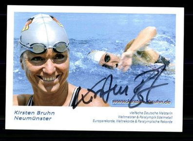 Kirsten Bruhn Schwimmen Autogrammkarte Original Signiert + A 220343