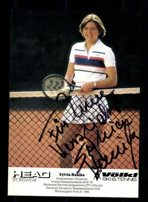 Sylvia Hanika Tennis Autogrammkarte Original Signiert + A 220234