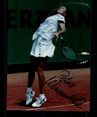 Petra Winzenhöller Tennis Foto Original Signiert + A 220245