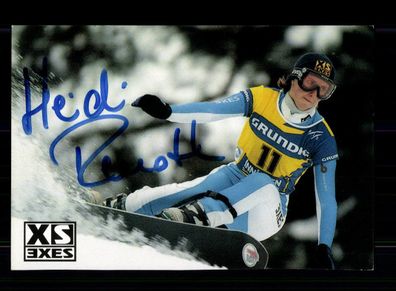 Heidi Renoth Autogrammkarte Original Signiert Snowboard + A 220329