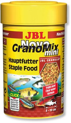 JBL NovoGranoMix mini 100ml Futter Granulat für Zierfische von 3 bis 10cm