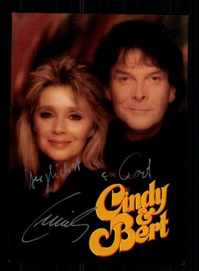 Cindy und Bert Autogrammkarte Original Signiert + M 4373