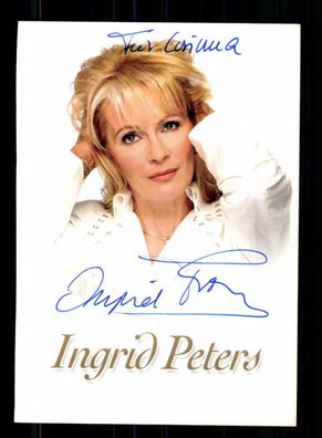 Ingrid Peters Autogrammkarte Original Signiert + M 4518