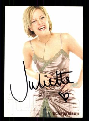 Juliette Schoppmann Autogrammkarte Original Signiert + M 4786