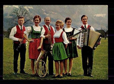 Musik und Jodlergruppe Baier Autogrammkarte Original Signiert + M 5171
