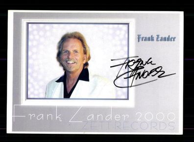 Frank Zander Autogrammkarte Original Signiert + M 5221