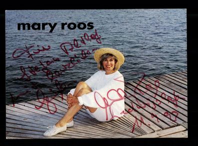 Mary Roos Autogrammkarte Original Signiert + M 5470