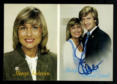 Margit Anderson und Roland Steinel Autogrammkarte Original Signiert + M 5567