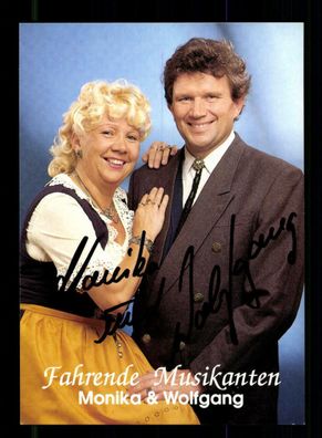 Monika und Wolfgang Autogrammkarte Original Signiert + M 5911