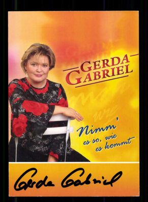 Gerda Gabriel Autogrammkarte Original Signiert + M 6181