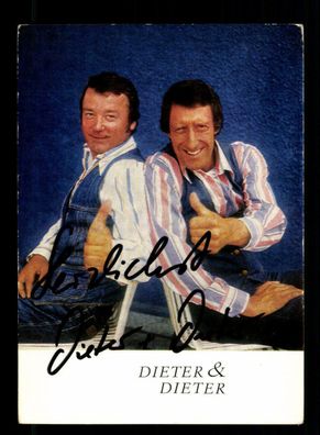 Dieter und Dieter Autogrammkarte Original Signiert + M 6298