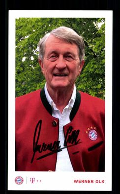 Werner Olk Autogrammkarte Bayern München 2019-20 Original Signiert