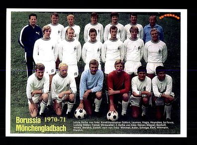 Borussia Mönchengladbach Mannschaftskarte 1970-71