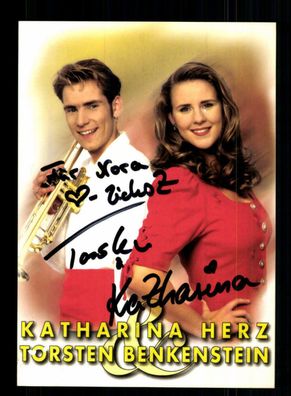 Katharina Herz und Torsten Benkenstein Autogrammkarte Original Signiert + M 6456