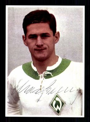 Max Lorenz Autogrammkarte Werder Bremen Spieler 60er Jahre Original Signiert