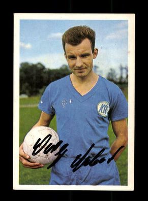 Artur Dobat Karlsruher SC 1965-66 Bergmann Sammelbild Original Sign + A 220740