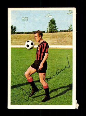 Dieter Lindner Eintracht Frankfurt 1966-67 Bergmann Sammelbild Original Signiert
