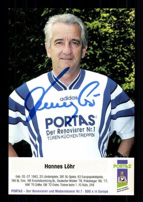 Hannes Löhr Autogrammkarte DFB Nationalspieler Original Signiert + G 13688