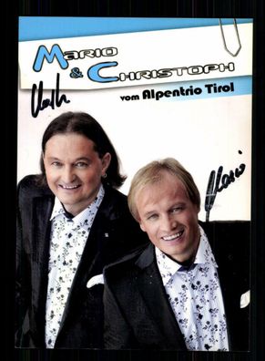 Mario und Christoph Autogrammkarte Original Signiert + M 6655