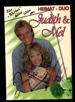 Judith und Mel Autogrammkarte Original Signiert + M 6659
