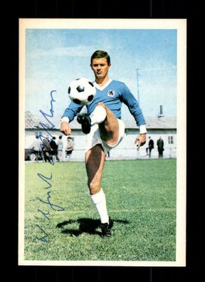 Wilfried Kohlars TSV 1860 München Bergmann Sammelbild 1967-68 Orig Sig+ A 220877
