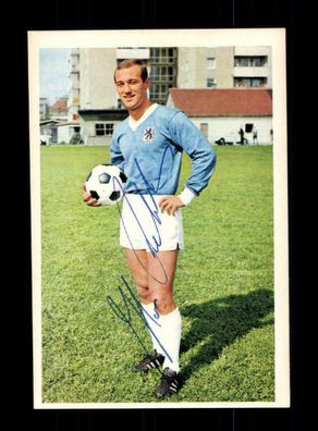 Hans Rebele TSV 1860 München Bergmann Sammelbild 1967-68 Original Sign+ A 220948