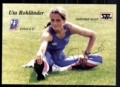 Uta Rohländer Autogrammkarte Original Signiert Leichtathletik + A 220321