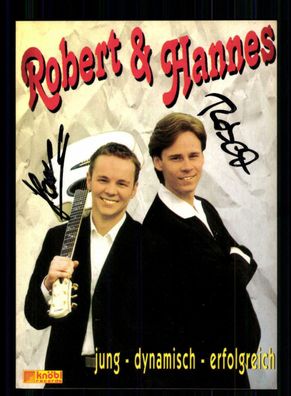 Robert und Hannes Autogrammkarte Original Signiert + M 6834