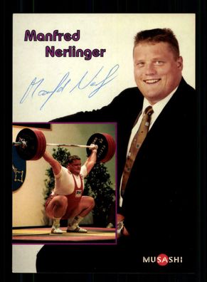Manfred Nerlinger Autogrammkarte Original Signiert Gewichtheben + A 220387