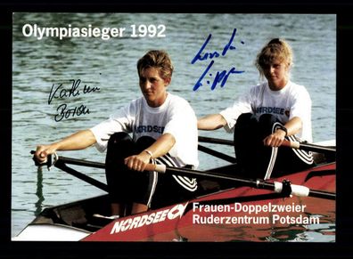Kathrin Baron / K. Köppen Olympiasieger 1992 Original Signiert Rudern + A 220639