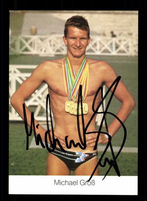 Michael Groß Schwimmen Autogrammkarte Original Signiert + A 220688