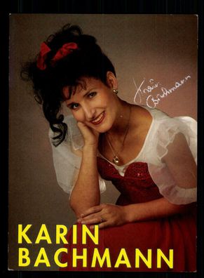 Karin Bachmann Autogrammkarte Original Signiert + M 7154