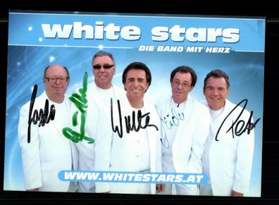 White Stars Autogrammkarte Original Signiert + M 7423
