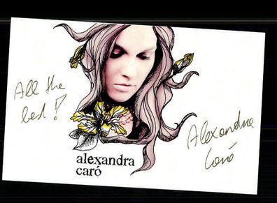 Alexandra Caro Autogrammkarte Original Signiert + M 7483