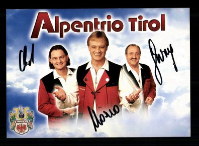Alpentrio Tirol Autogrammkarte Original Signiert + M 7769