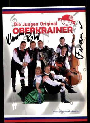 Die jungen Oberkrainer Autogrammkarte Original Signiert + M 8200