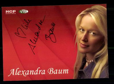 Alexandra Baum Autogrammkarte Original Signiert + M 8296