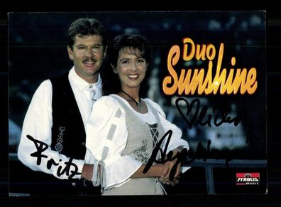 Duo Sunshine Autogrammkarte Original Signiert + M 8308