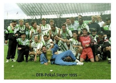 Borussia Mönchengladbach Mannschaftskarte DFB Pokalsieger 1995