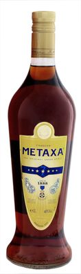 1 Ltr. METAXA, 7 Sterne, griechischer Weinbrand, 1000ml, 40% Vol.