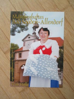 Märchenhaftes Bad Sooden-Allendorf - Frau Holle - Autogrammkarte!!