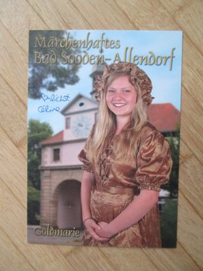 Märchenhaftes Bad Sooden-Allendorf - Goldmarie - Celine - handsigniertes Autogramm!!!