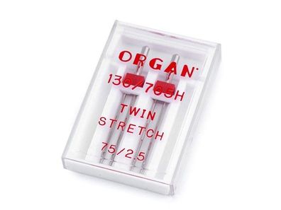 ORGAN Needles Zwilling Stretch 2 NADELN 75-2.5 Blisterpackung