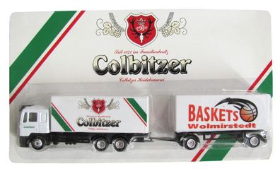 Colbitzer Heidebrauerei Nr.11 - Baskets Wolmirstedt - MAN F2000 - Hängerzug Oldie