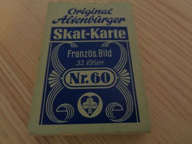 Kartenspiel / Skatkarten---Original Altenburger Skat-Karte Nr.60